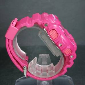 美品 CASIO カシオ G-SHOCK ジーショック GMA-S110MP-4A3 デジアナ 腕時計 ピンクマゼンタ ステンレス ラバーベルト 新品電池交換済みの画像5