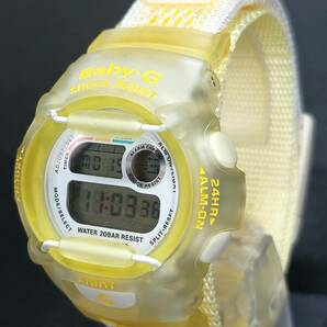 超美品 箱付き CASIO カシオ Baby-G ベビージー Reef リーフ W.C.C.S BG-370R-9T デジタル 腕時計 布製ベルト ステンレス 新品電池交換済みの画像3