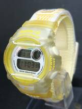 超美品 箱付き CASIO カシオ Baby-G ベビージー Reef リーフ W.C.C.S BG-370R-9T デジタル 腕時計 布製ベルト ステンレス 新品電池交換済み_画像3