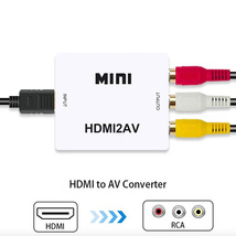 HDMI RCA 変換アダプタ コンバーター コンポジット 1080P ビデオ アナログ 転換 ケーブル アダプター 切り替え 赤白黄端子_画像8