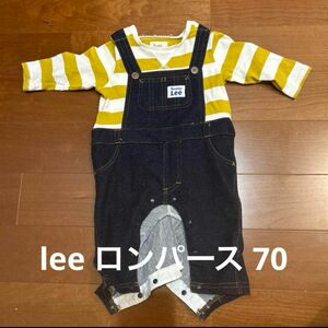 Lee ロンパース カバーオール　重ね着風ロンパース