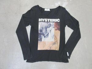 ゆうパケットOK HYSTERIC GLAMOUR ヒステリックグラマー ２CL-0840 長袖 カットソー sizeF/黒 ■◇