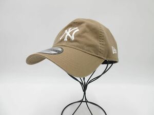 美品 New Era ニューエラ つば裏・つば表シール付き ベースボール キャップ size-9twenty/F/ベージュ ■■ ☆ ebb5 メンズ