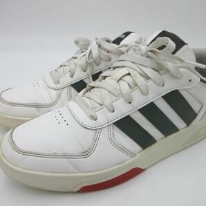 adidas アディダス COURTBEAT ローカット スニーカー size26.5 /白ｘ緑 ■■の画像1