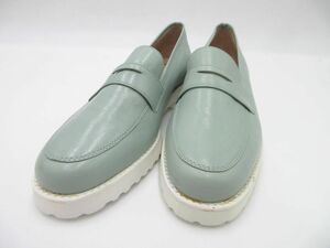  beautiful goods Kanematsukanematsu middle heel pumps size23.0/ green ## * eca4 lady's 