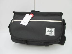 新品 Herschel Supply ハーシェルサプライ メッセンジャー バッグ 黒 ■■