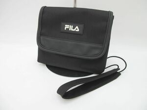 美品 FILA フィラ ショルダーポーチ バッグ 黒 ■■