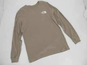 THE NORTH FACE ザノースフェイス 長袖 Tシャツ sizeL/ベージュ ■◇