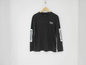 ゆうパケットOK adidas アディダス 長袖 Tシャツ sizeL/白ｘ黒 ■■ ☆ ebb5 メンズ