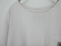 Carhartt カーハート 綿１００％ Uネック 半袖 Tシャツ sizeXL/白 ■◇ ☆ ebb5 メンズ_画像2