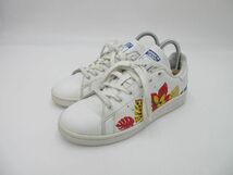 adidas originals アディダスオリジナルス スタンスミス 花柄 ローカット スニーカー size22.5/白 ■■_画像1