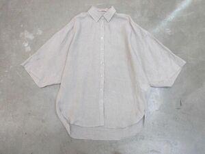 Curensology Curren Solo ji- short sleeves oversize shirt sizeF/ gray ju#**