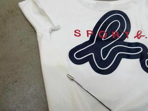 ゆうパケットOK sport b. スポーツベー 半袖 Tシャツ size1/白 ■◆