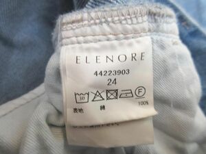 ELENORE TOKYO エレノアトーキョー デニムパンツ size24/青 ■■