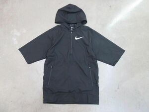 美品 NIKE ナイキ 半袖 パーカー sizeS/黒 ■◆