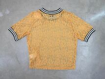 新品 MURUA ムルーア レース 半袖 カットソー sizeF/黄 ■◆_画像2