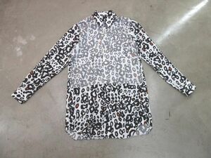 ゆうパケットOK 美品 COMME des GARCONS コムデギャルソン 1G-B023 長袖 シャツ sizeS/白ｘ黒 ■◇◎