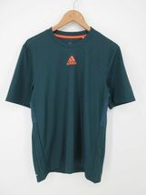 ゆうパケットOK 新品 adidas アディダス 半袖 Tシャツ sizeL/緑 ■◇ ☆ eca4 メンズ_画像1