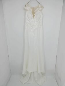  beautiful goods No-brand wedding dress . clothes / dress / no sleeve One-piece white ##* * eca4 lady's 
