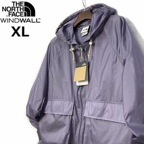 1円～!売切!【正規新品】THE NORTH FACE◆HERITAGE WIND JACKET フルジップ ウィンド パーカー US限定 ナイロン 防風 撥水(XL)紫②180915-5の画像2