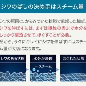 スチームアイロン アイロン スチーマー 衣類 ダニ対策 ウイルス対策 除菌の画像3