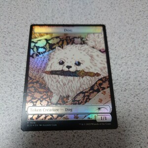 MTG SLD 猫/犬 両面トークン 英語foil 一枚 Secret lair Raining Cats and Dogs シークレットレイヤー ボーダーレス 即決