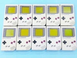 【NINTENDO / ニンテンドー】10台セット ゲームボーイ 本体 DMG-01 任天堂 GAMEBOY 初代 旧タイプ グレー カラー GB 大量 まとめ売り