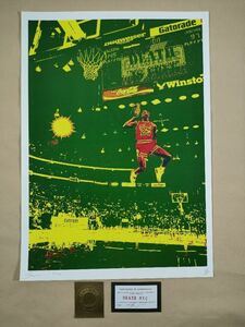 #063 DEATH NYC worldwide limitation poster present-day art pop art Michael Jordan Coca Cola Winstonbruz Bank si- hand ..