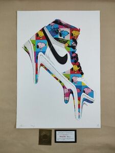 #073 DEATH NYC 世界限定ポスター 現代アート ポップアート ナイキ NIKE エアジョーダン AIR JORDAN スヌーピー トムエバハート