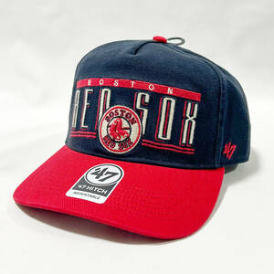 【新品】47 HITCH ボストン レッド ソックス ツートン ネイビー x レッド Boston Red Sox Navy x Red キャップ 帽子 キャップ 