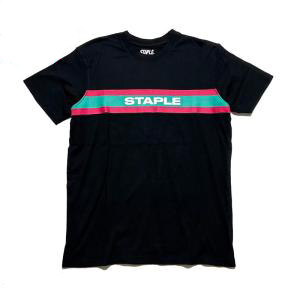 【新品】 ステイプル Tシャツ Lサイス ブラック プリント 切り返し 半袖 BLACK STAPLE BLACK T sirts