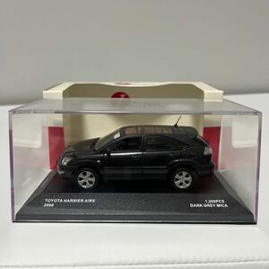 希少　京商 kyosho TOYOTA HARRIER ハリアー　AIRS 2006 Dark grey mica ダークグレーマイカ　Jコレクション Jコレ ミニカー