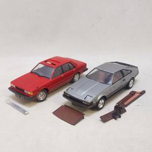 ◆TAMIYA 1/24 TOYOTA トヨタ セリカXX 2800GT / NISSAN ニッサン ブルーバード ターボ モーターライズ 完成品 ジャンク◆C2271