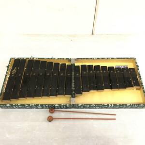 ^ xylophone PORIER carrying folding musical instruments percussion instruments music sound out verification settled present condition goods ^R70008