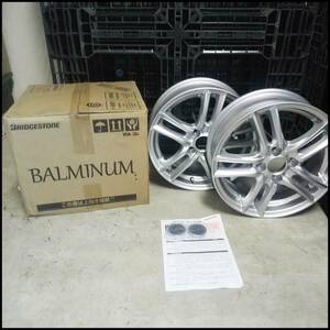 ●BRIDGESTONE ブリジストン BALMINUM / SR5 ホイール 2点セット 15×51/2J 4穴 未使用品②●K2769