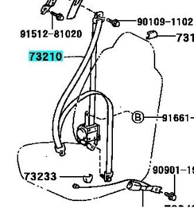 【トヨタ純正新品】TOYOTA 未使用品 ★超希少品★ ランクル100 ランドクルーザー 100系 フロント右シートベルト 運転席 1998/1-2002/8　