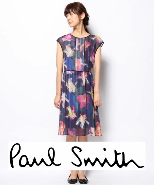 【Paul Smith BLACK】フォトグラムアイリスプリントワンピース