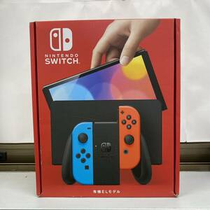 UU165 ゲーム 任天堂 Switch HEG-001 ニンテンドー スイッチ 本体 Nintendo Switch ネオンレッド/ブルー 未使用 CBARR Switch 有機ELモデル