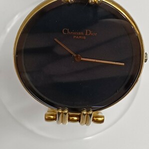 UU081 Christian Dior クリスチャン ディオール 腕時計 レディース Bagheera バギラ 154-4 ブラックムーン ゴールド EARR の画像2