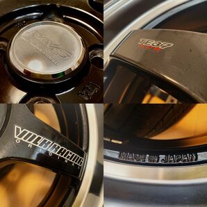 RAYS TE37 KCR 16インチホイール16×5.5J 45 レイズused タイヤ付き VOLK Racing 660 5.5Jの画像4