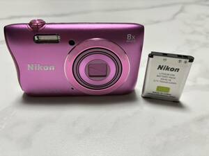 デジタルカメラ ☆ Nikon COOLPIX S3700 ニコン デジカメ コンデジ ピンク 