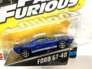 希少　ワイルドスピード　ford GT GT-40 未開封　マテル