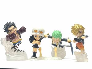 希少　ONE PIECE ワンピース　一番くじ〜麦わらの一味、航海の軌跡　デスクトップフィギュア　ルフィ　ロビン　ゾロ　サンジ