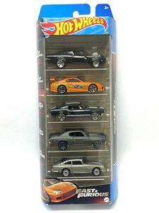 希少　hotwheels ホットウィール　1/64 ワイルドスピード　ダッジ　チャージャー　スープラ　マスタング他　5種入　未開封