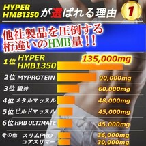 HMB量13万超のハイスペック!!　1粒1350mgにUPした業界トップHMB　100錠 【マイプロテイン2本弱分／ビルドマッスル・メタルマッスル３袋分】_画像2