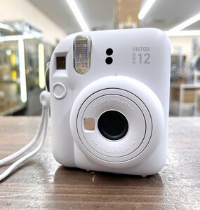 FUJIFILM/富士フィルム instax mini 12 BO20A33001-100 ホワイト チェキ インスタントカメラ 本体のみ 通電のみ確認済み