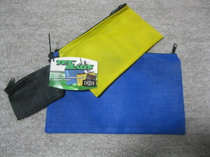 CHISCO TEC Bags 3色３サイズ　大、中、小　シースルー・メッシュ生地、　新品