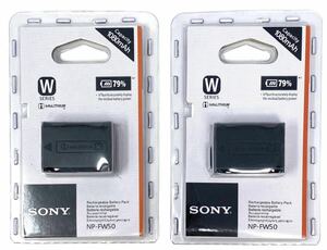SONY バッテリー　NP-FW50　2個セット　ソニー　デジカメ　並行輸入品　新品未開封