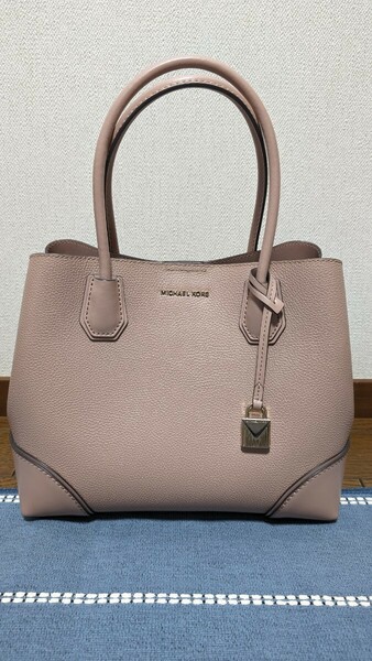 【送料無料・ほぼ未使用】MICHAEL KORS マイケルコース 2way マーサー ギャラリー トートバッグ ベージュ MERCER GALLERY ショルダーバッグ