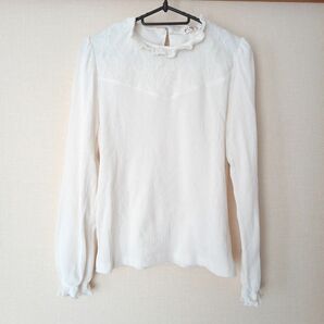 【最終値下げ】axes femme トップス ホワイト 白 長袖 プルオーバー